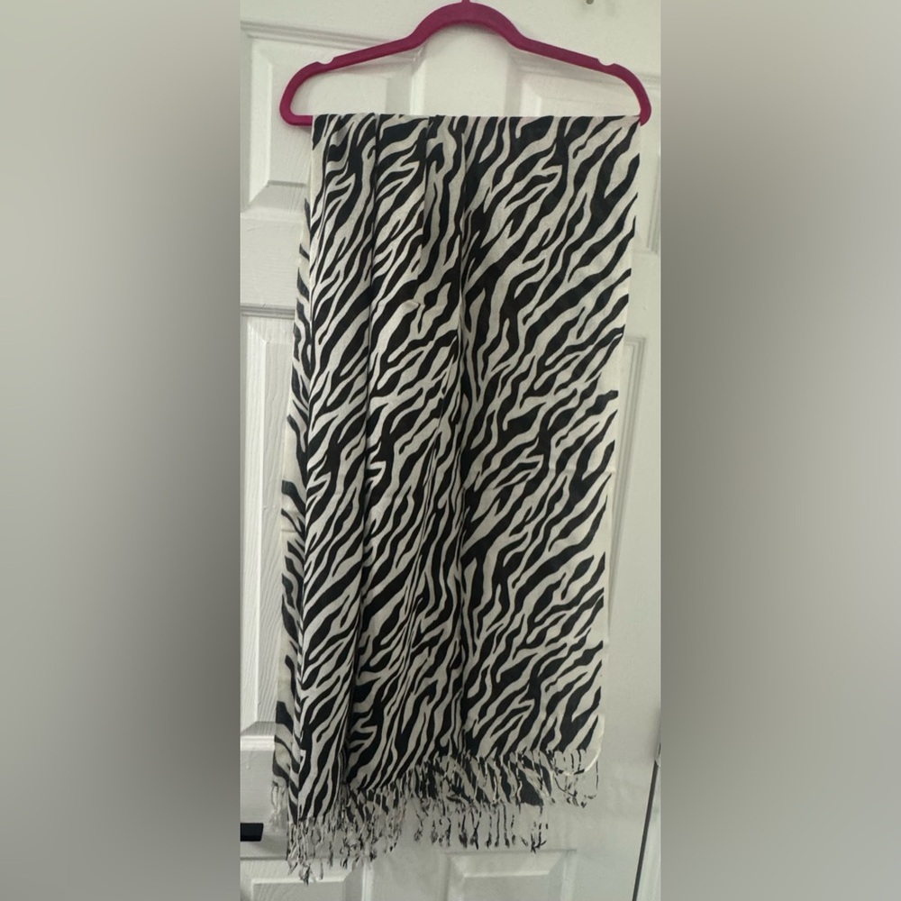 Zebra Print Scarf